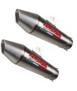GPR Exhaust Triumph Street Twin 900 2015-2017 Pair Homolog Slip-On Vintacone - $1,241.00
