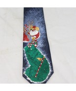 Santa Golfing Tie Yule Tie Greetings Christmas Hallmark Card Xmas - $204.70 MXN