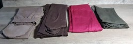4 Piece Colored Tights Panty Hose Size Small Unworn Ribbed Marron Green Brown - £18.53 GBP