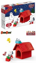 Peanuts - Snoopy &amp; Woodstock Christmas Doghouse Building Set by Ban Bao - $38.77