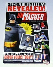 17x11 inch DC Direct Unmasked action figure POSTER:Batman,Superman,Batgirl,Joker - £16.02 GBP