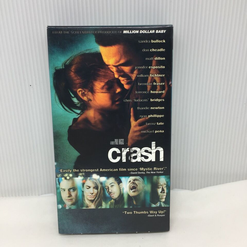 VHS Crash Sandra Bullock Thriller Drama Movie Don Cheadle Matt Dillon VHS Tapes