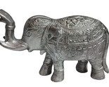 Metal Elephant Figurine Sculpture Statue Silver Color  - $49.95