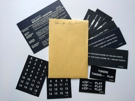 Bounty Hunter Pinball Machine Score Instruction Card Set Original NOS - £29.44 GBP