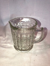 Crystal Colonial Block Creamer Depression Glass Mint - $14.99