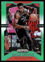 2019 Panini Prizm #151 Hassan Whiteside Prizms Purple Wave EX-B113R3 - £11.68 GBP