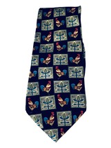 Bob Timberlake Mens Necktie Accessory Navy Blue Office Work Casual Dad Gift - £15.25 GBP