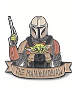 New Mandalorin Djinn&amp; Grogu Metal Enamel Pin - New, Large Pin - €5,17 EUR