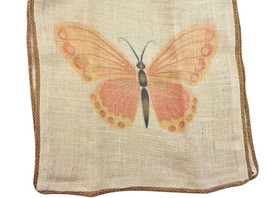 NWT Butterflies on Natural Jute Material 16x70 inches - $12.86