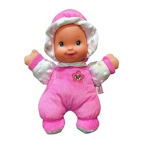Baby&#39;s First Minky So Soft Pink Doll Lovey Plush Rattle Toy Goldberger 12 inch - £7.53 GBP