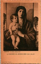 Vtg 1907-1915 Postcard Venezia - La Madonna Col Bambino Gesu - Giov. Bellini - £4.60 GBP