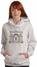 Brannon Irish Coat of Arms Ash Hooded Sweat shirt - £28.54 GBP+