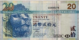 Hong Kong $20 Dollar HKG &amp; Shanghai Bank Corp Ltd CA996278 Banknote 1 Jan 2009 - £3.97 GBP