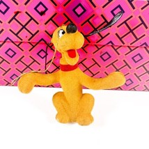 Vintage Flocked Christmas Pluto On Back Feet Walt Disney Productions Hon... - £10.27 GBP