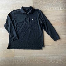 346 Brooks Brothers Performance Knit‎ Long Sleeve Polo Shirt Gray XL - £26.50 GBP
