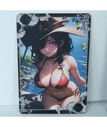 Clorinde Red Bathing Premium Waifu Card Anime Girl Wall Art Oversized Bo... - $22.76