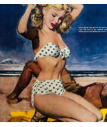 1947 Alex Ross Sexy Girl On Beach Advertisement Bikini Post Page Print D... - $554.45 MXN