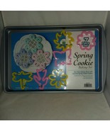 New Spring Cookie Baking Set Non Stick Sheet 6 Cookie Cutters G and S Me... - $18.99