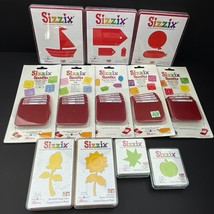 Sizzix Original Red Die Cut Set Mixed Lot of 12  Provo Graf Tags Balloon... - $29.68