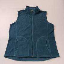 Woolrich Women's Green Full Zip Sleeveless Fleece Vest Size Large image 10