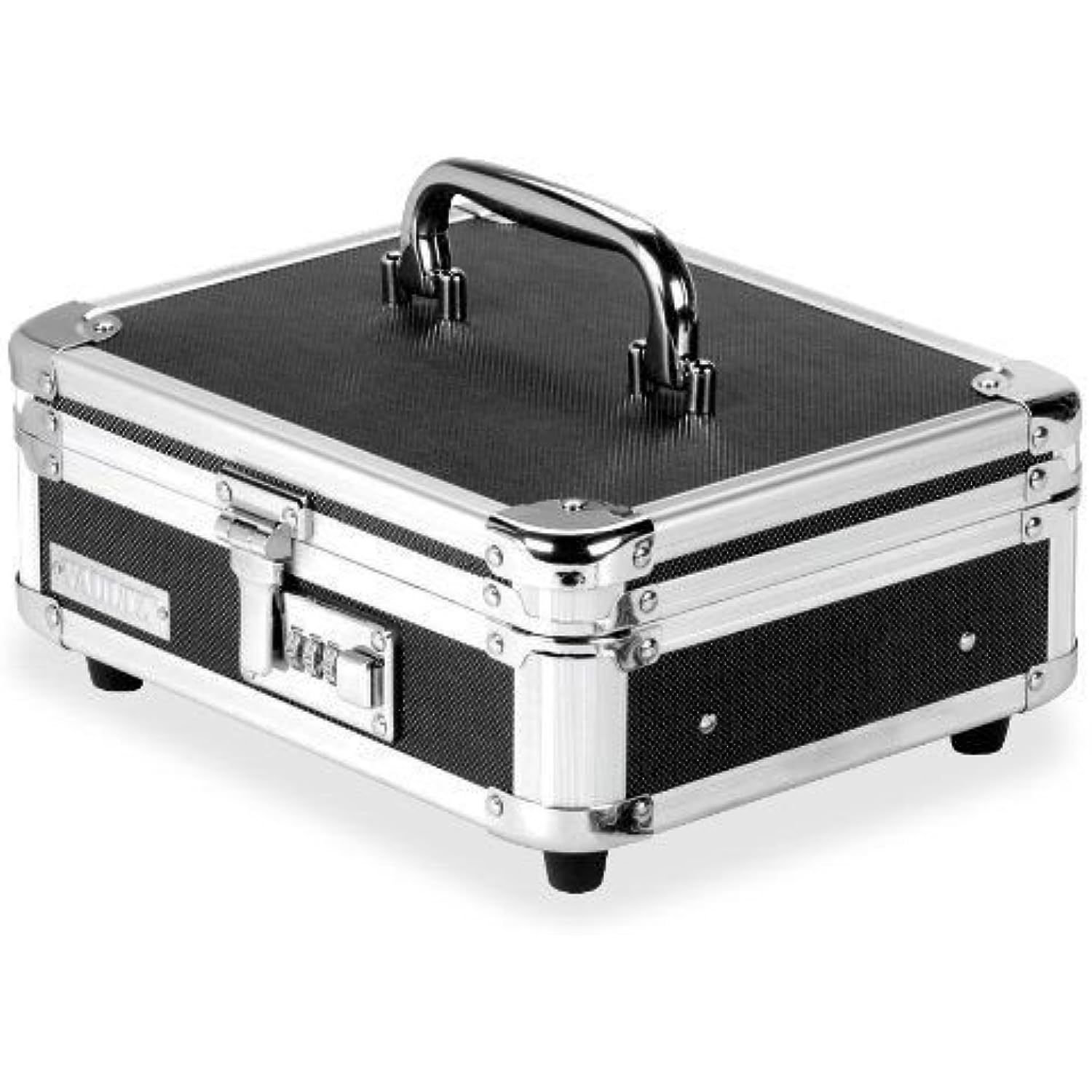 Vaultz Locking Cash Box, Black/Chrome (VZ01002) 10&quot; x 5&quot; x 5&quot;~Insert Tray - $14.90