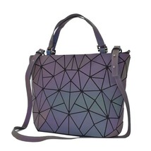 Women&#39;s   bag Deformation Tote Bag  Folding  Bag Holographic Laser  bao Bag for  - £144.62 GBP