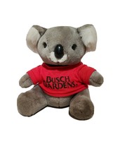 Busch Gardens Vintage Koala Bear  1993  9&quot; Tall - Charcoal Gray and White Plush - £11.57 GBP