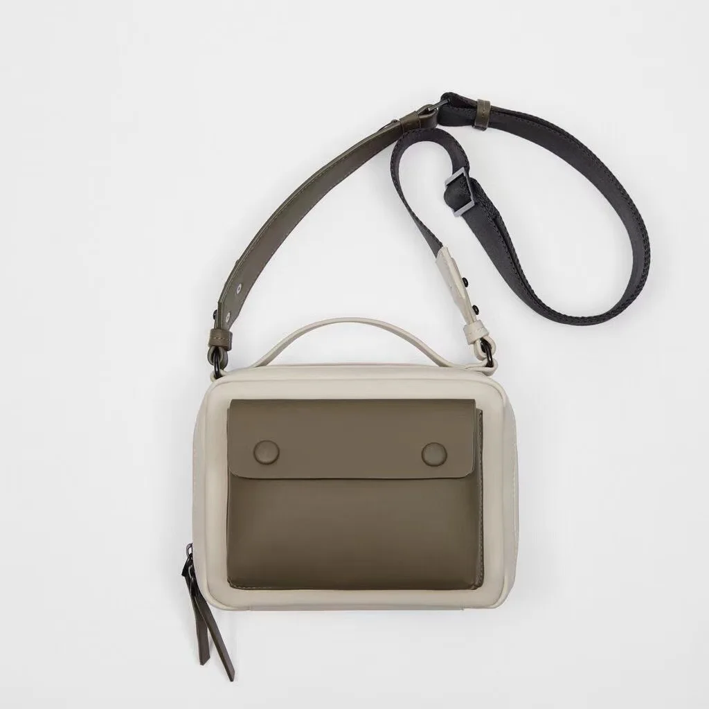 Fashion Patchwork Messenger Bag Luxury Brand Wide Strap Shoulder Crossbo... - $51.29