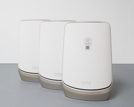 NETGEAR Orbi RBKE963 Quad-Band AXE11000 Wi-Fi 6E Mesh System - White image 2