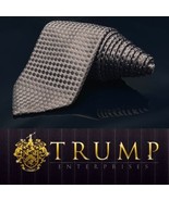 DONALD J. TRUMP Brown MEN&#39;S TIE 100% SILK 60.5” - $101.20