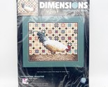2002 Dimensions Counted Cross Stitch #35095 PATCHWORK ROOSTER 14&quot;x11&quot; New - $24.99