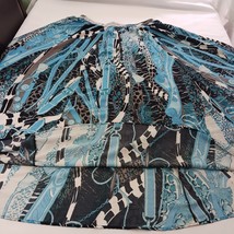 ESY Studio EY Women's Turquoise Multicolor Pull-on Circle Skirt Size Large image 2