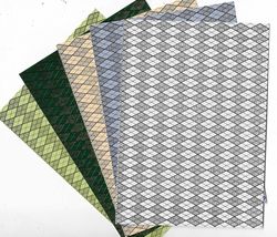 Hunkydory. Luxury Foiled 350gsm Card. 5&quot;x7&quot;. 5 Sheets - $2.50