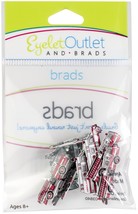 Eyelet Outlet Shape Brads 12/Pkg-First Responder - $7.61