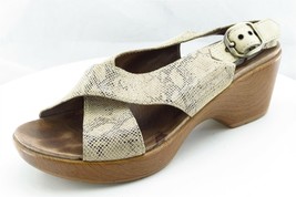 Dansko Sz 38 M Brown Strappy Leather Women Sandals 9702152200 - £23.70 GBP