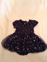 Childrens Place costume dress Size 6 9 mo baby black stars new girl - £20.10 GBP