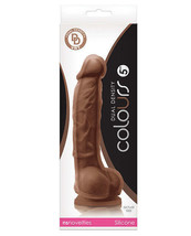 Colours Dual Density 5&quot; Dildo - Brown - $32.70