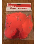 Unique Banner “Merry Christmas “ Total Length 3.7ft Ships N 24h - $25.34 CAD