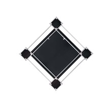 Asbury Accent 45&quot;x45&quot; Mirror, Mirrored &amp; Chrome Finish - $138.00