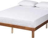 Full-Size Winston Bed Frame By Baxton Studio In Walnut Brown. - $117.93