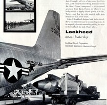 Lockheed Aircraft C130 Hercules 1958 Advertisement Aviation NATO Military DWEE11 - £19.95 GBP