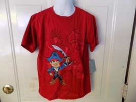 Disney Store Jake And The Neverland Pirates Red Short Sleeve Shirt Boy&#39;s - £12.22 GBP
