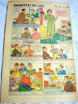 Vignettes of Life 1953 Comic Strip Time Out For Lunch - £7.18 GBP