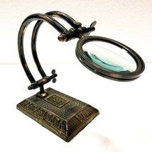 Engrave Brass Compaq Magnifying Glass Vintage Nautical Table Decor Magni... - £47.53 GBP