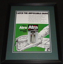 1977 Gillette Atra Razors 11x14 Framed ORIGINAL Advertisement - $39.59