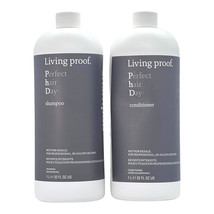 Living Proof Perfect Hair Day Shampoo &amp; Conditioner With Pump 32 Oz Set - £56.08 GBP