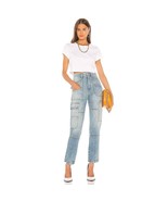 SLVRLAKE Savior Cargo High-Rise Straight Jeans Salt Flats Blue Size 24 NWOT - $258.49 CAD