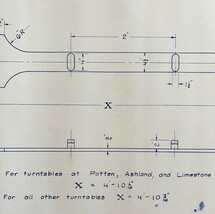 1946 Railroad Bangor Aroostook Locking Bar For Turntables Blueprint H30 ... - $84.36
