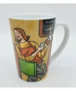 Sylvie Bourbonniere Cafe 10 Oz Porcelain Joie de Vivre Bakery Coffee Mug... - £7.90 GBP