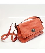 COACH Coral  Hampton Pebbled Leather Flap Convertible Crossbody F13085 - $1,152.50 MXN